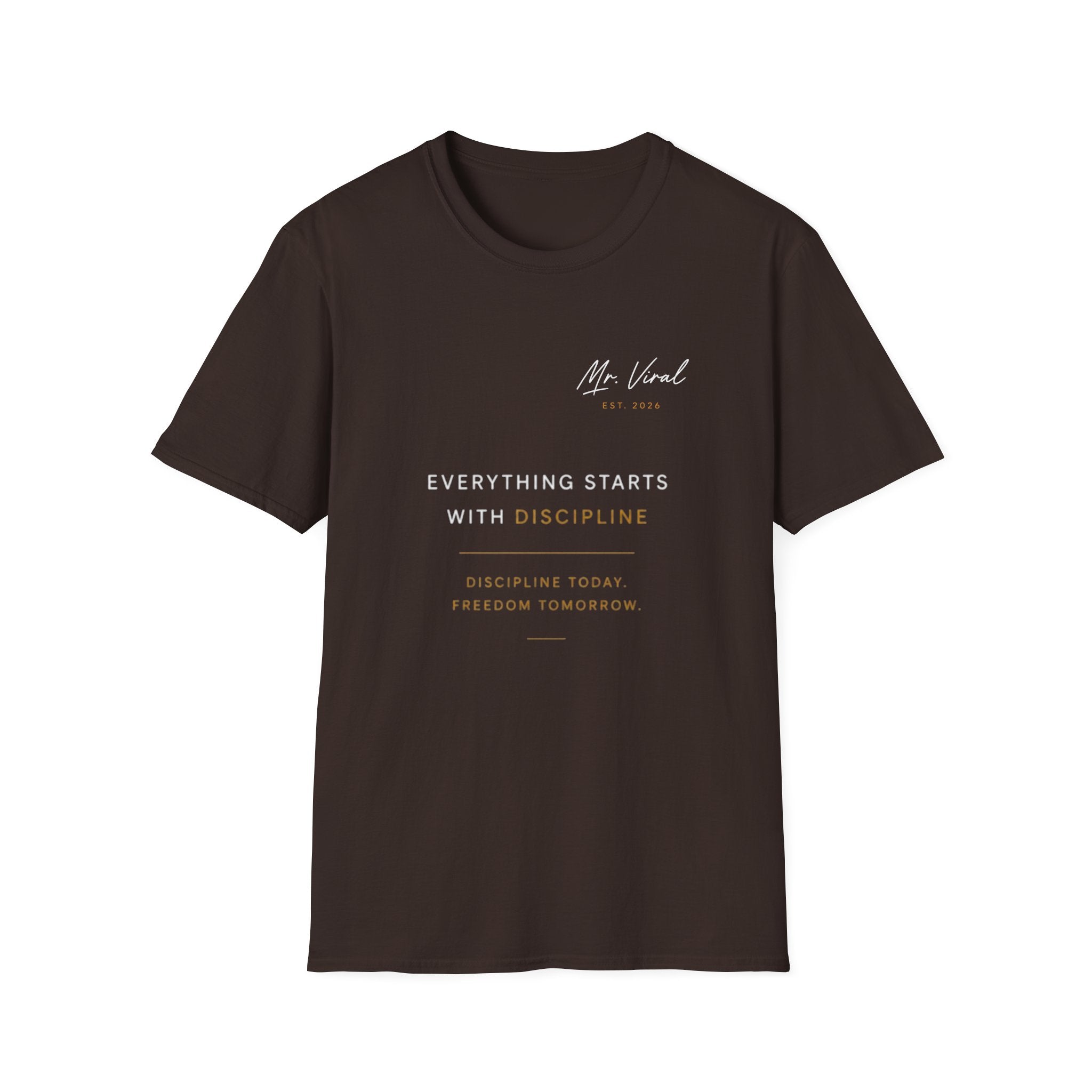 LE SABRÈ Discipline Motivational T-Shirt — "Everything Starts With Discipline"
