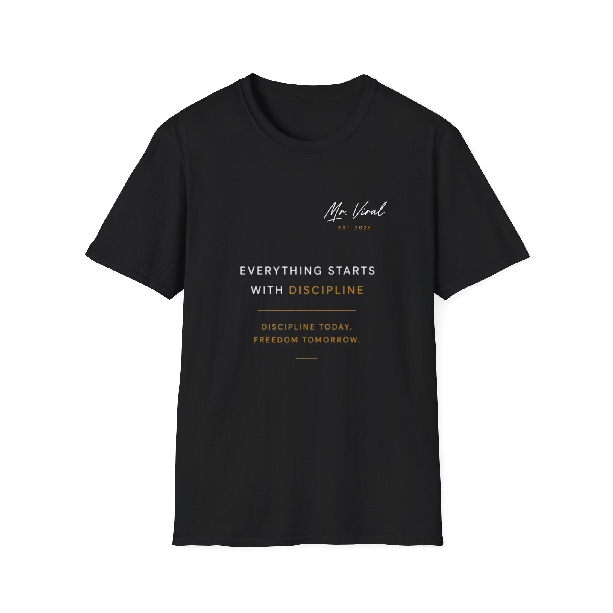 LE SABRÈ Discipline Motivational T-Shirt — "Everything Starts With Discipline"