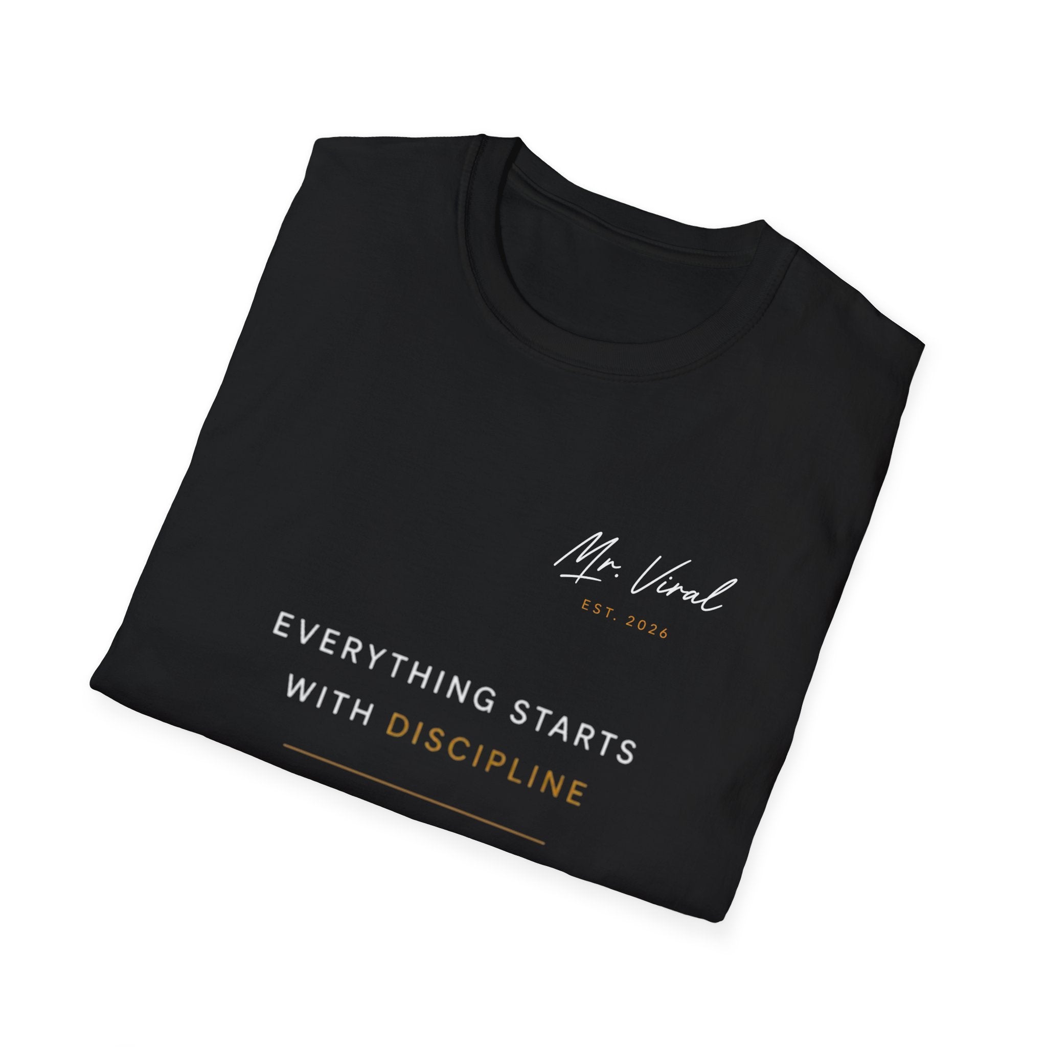 LE SABRÈ Discipline Motivational T-Shirt — "Everything Starts With Discipline"