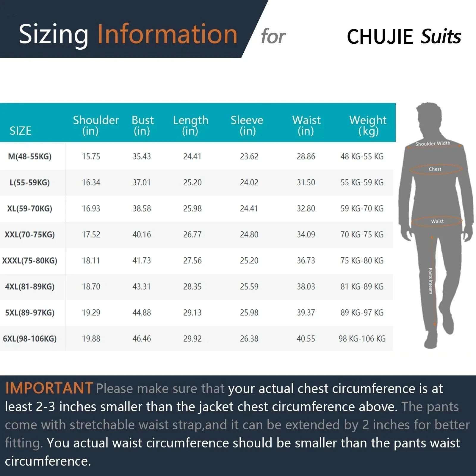 Eleganter Herrenanzug 2-teilig