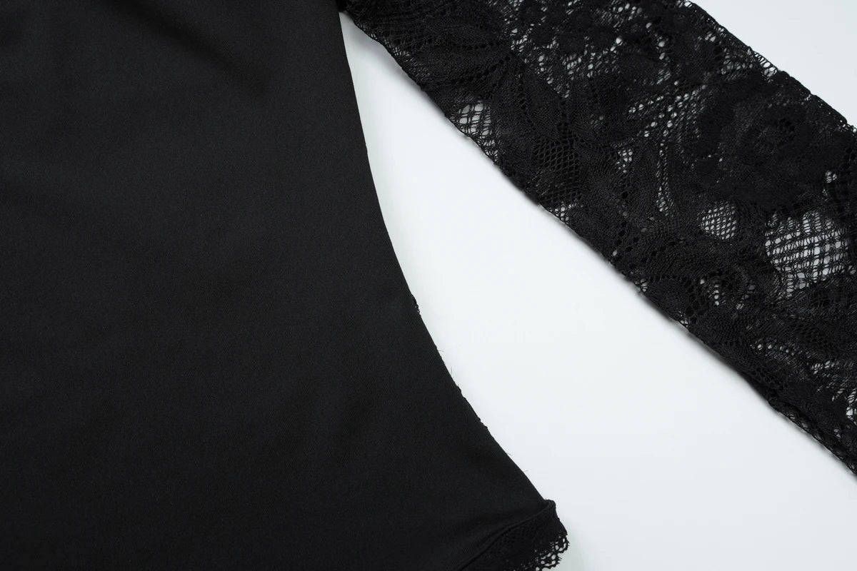 Spitzen Crop Top