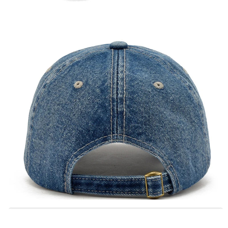 2024 Denim Baseball Cap Men Women Embroidery Letter Jeans Snapback Hat Casquette Summer Sports Hip Hop Cap Gorras Unisex hats | 3
