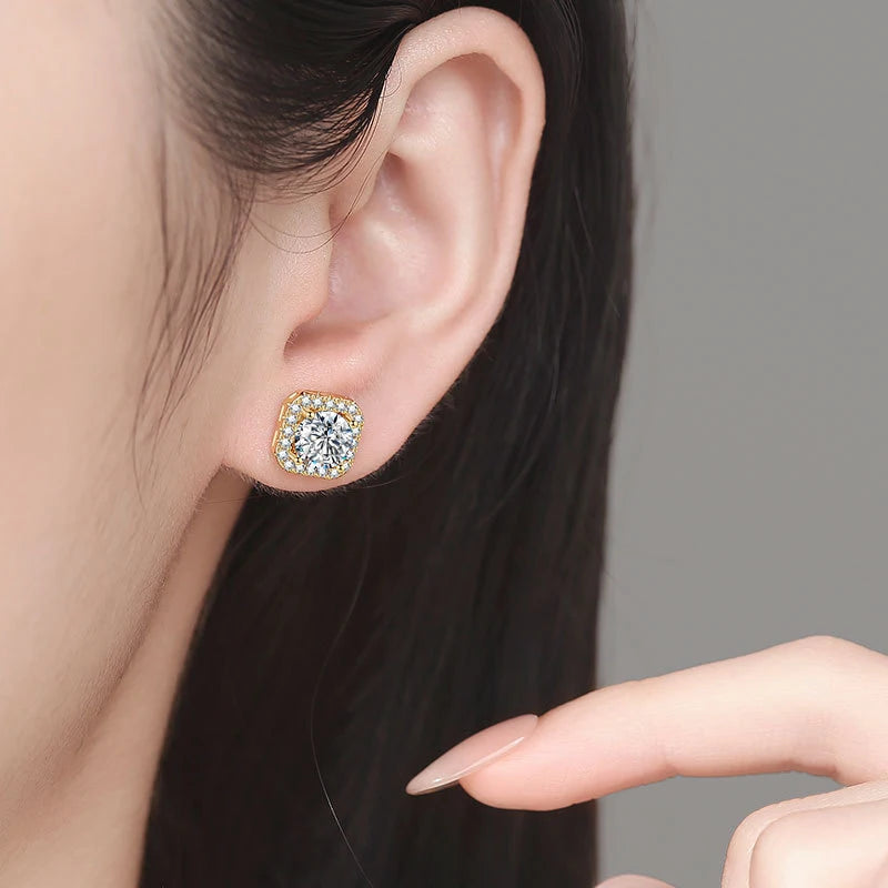 Moissanit Ohrstecker