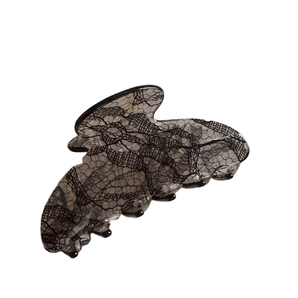 8.5CM New Korean Woman Senior Lace pattern Hair Claw Barrettes Girl Fashion Hair Clips Hair Headwear Hair Accessories Hairpins | 5