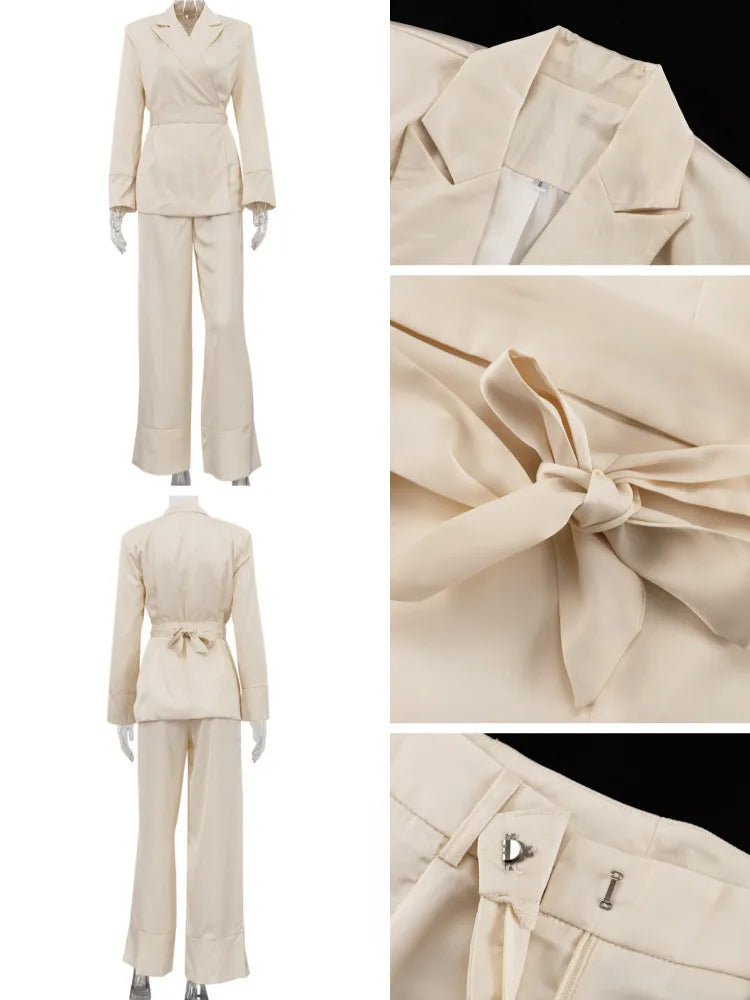 Satin Zweiteiler Set