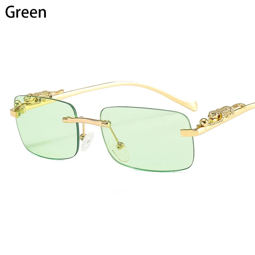 Rimless Square Sunglasses – Luxury Designer Eyewear