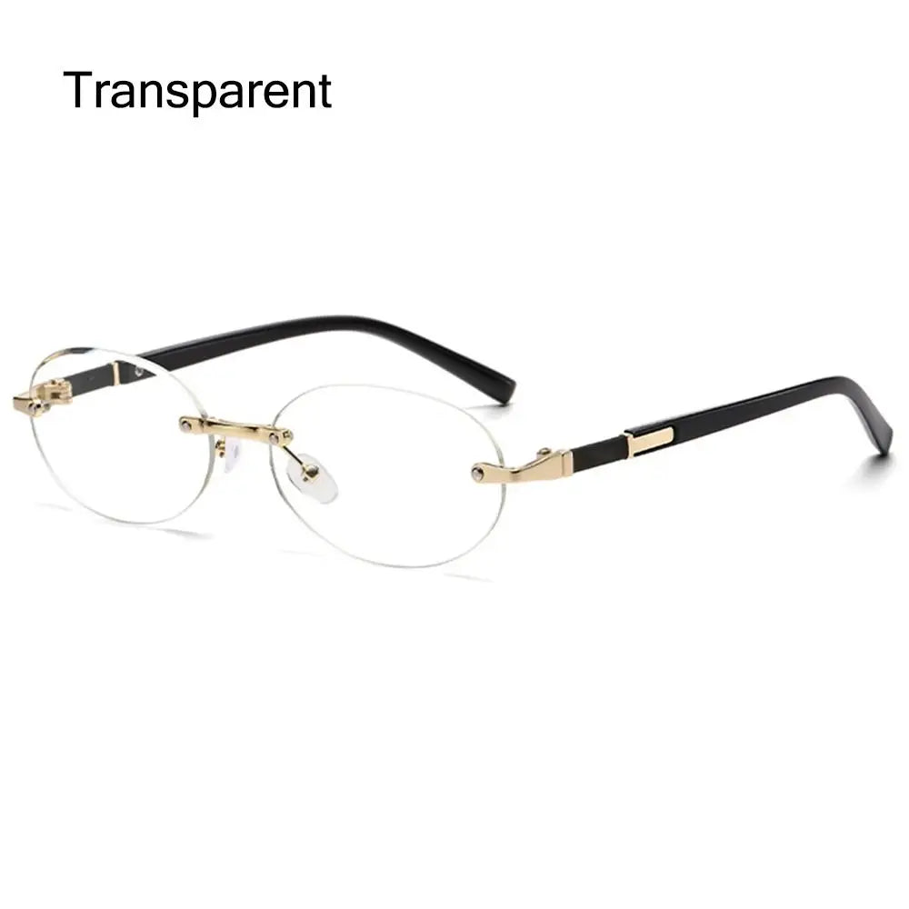 UV400 Rimless Rectangle Sunglasses Fashion Y2K Frameless Sun Glasses Shades for Women & Men