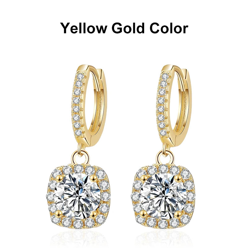 Moissanit Drop Ohrringe