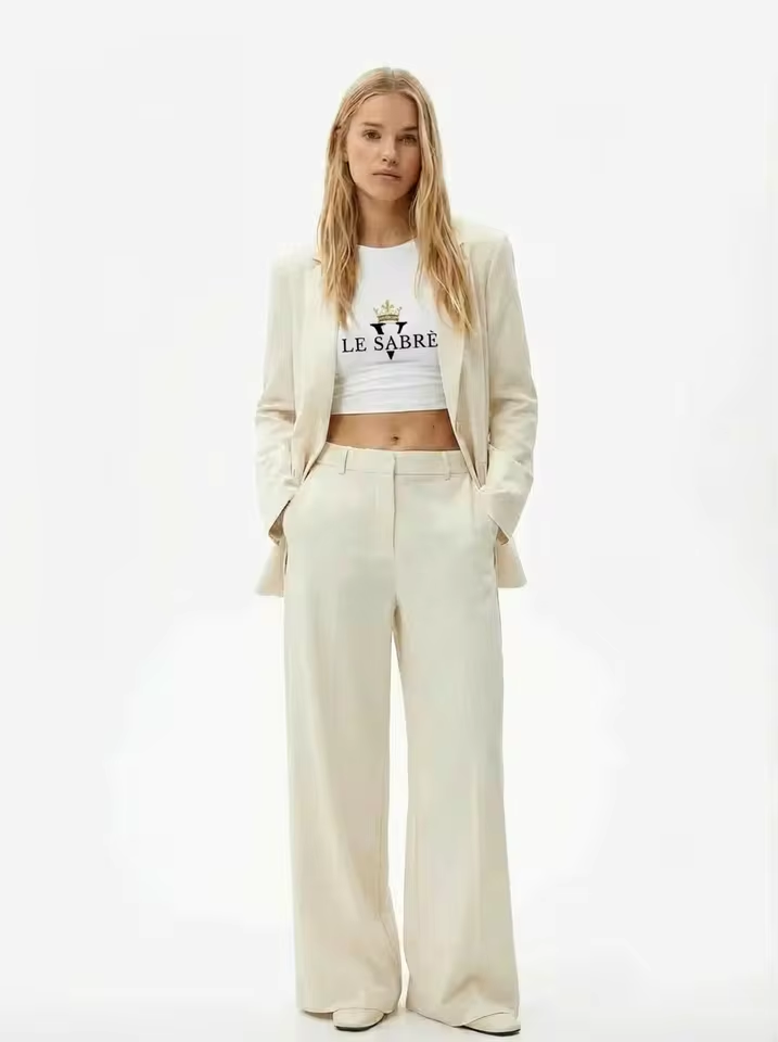 Satin Zweiteiler Set