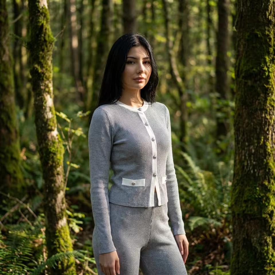 LE SABRÈ Patchwork Cardigan Set